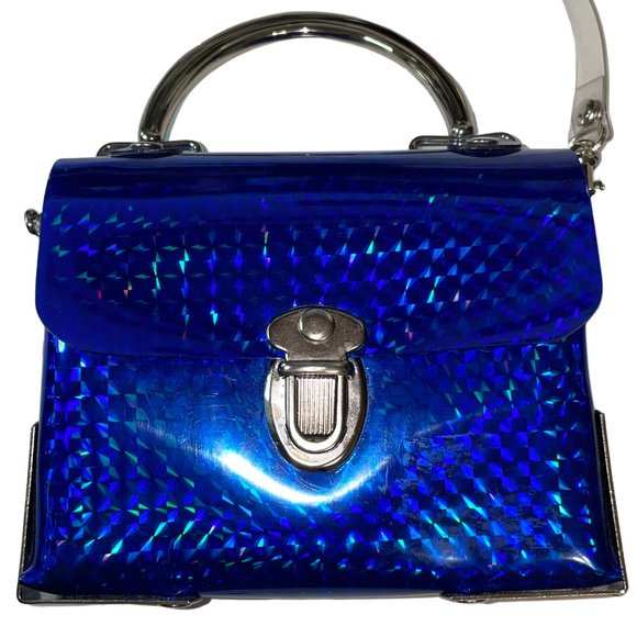 ★YEOMIM★ mini box bag ★NAVY DOT★ Anastasio Micro Crossbody Handbag Black Leather - Subway
